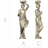 Кариатида-балясина в классическом стиле - 3D модель STL для ЧПУ