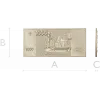 High-relief Banknote Plaque STL for CNC