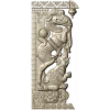 Индийский резной кронштейн с мифическими зверями - STL для ЧПУ