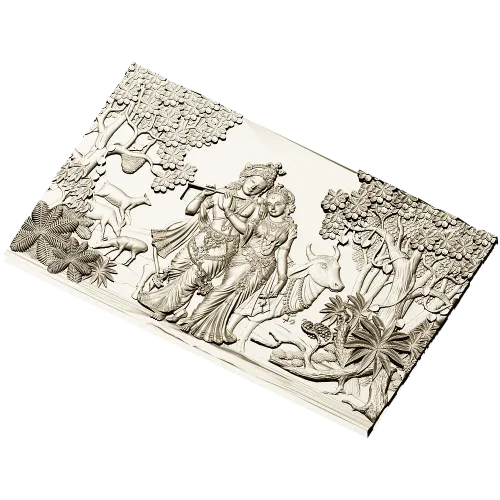 Радха и Кришна - Лесная идиллия (3D модель STL для ЧПУ)