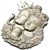 Shiva and Parvati Devotional Panel - 3D STL model for CNC