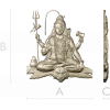 Шива в медитации - 3D модель STL для ЧПУ