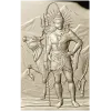 Shiva with Nandi - high relief panel STL for CNC