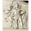 Shiva with Nandi - high relief panel STL for CNC
