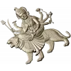 3D модель Дурга на тигре - stl для ЧПУ