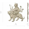 3D модель Дурга на тигре - stl для ЧПУ