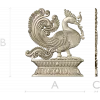 Фантазийная птица в рельефе - STL модель для ЧПУ
