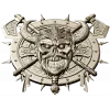 Викингский череп на щите - 3D STL модель для ЧПУ