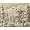 Панно "Орлы в горах" - 3D модель STL для ЧПУ