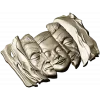 Барельеф "Три лика в драпировке" - 3D STL модель для ЧПУ