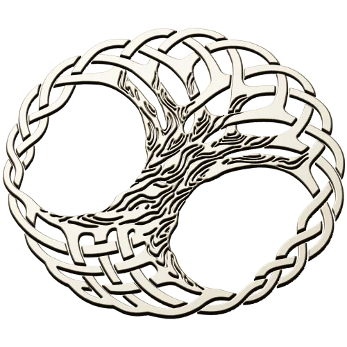 Celtic Interlaced Tree of Life STL for CNC carving