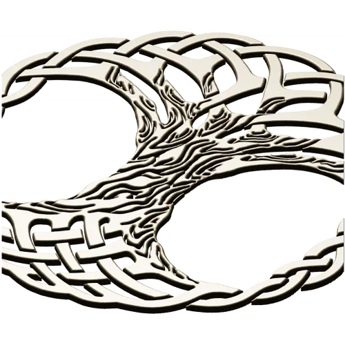 Celtic Interlaced Tree of Life STL for CNC carving