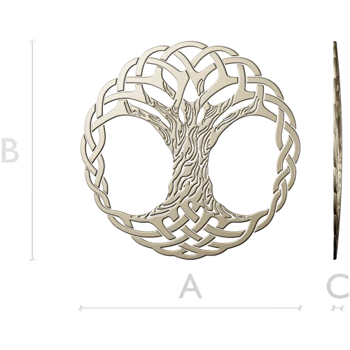 Celtic Interlaced Tree of Life STL for CNC carving