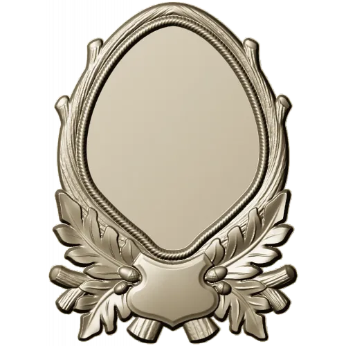 Oval Frame with Oak Leaves - Detailed STL 3D Model for CNC