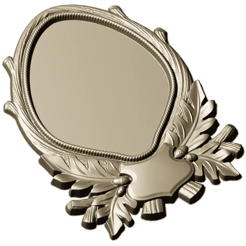 Oval Frame with Oak Leaves - Detailed STL 3D Model for CNC