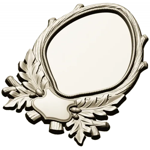 Oval Frame with Oak Leaves - Detailed STL 3D Model for CNC