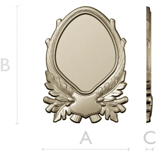Oval Frame with Oak Leaves - Detailed STL 3D Model for CNC