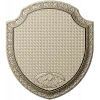 Ornate Shield Plaque 3D STL for CNC - Floral Border & Woven Field