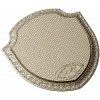 Ornate Shield Plaque 3D STL for CNC - Floral Border & Woven Field