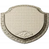 Ornate Shield Plaque 3D STL for CNC - Floral Border & Woven Field