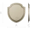 Ornate Shield Plaque 3D STL for CNC - Floral Border & Woven Field