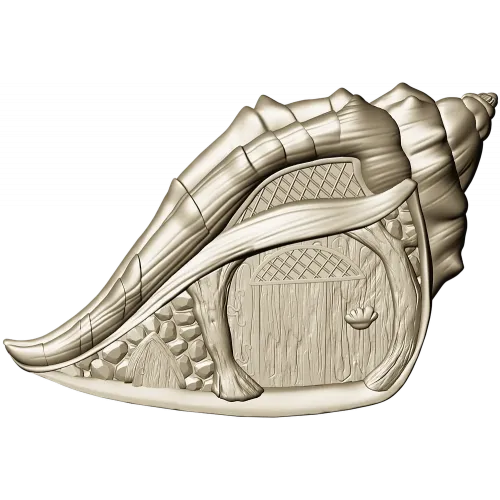 Shell Cottage Relief - STL 3D model for CNC
