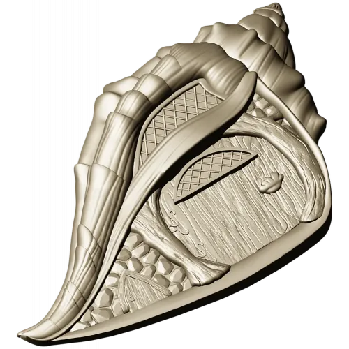 Shell Cottage Relief - STL 3D model for CNC