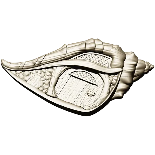 Shell Cottage Relief - STL 3D model for CNC