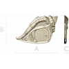 Shell Cottage Relief - STL 3D model for CNC
