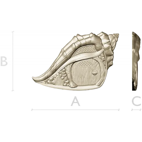 Shell Cottage Relief - STL 3D model for CNC