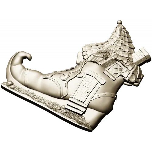 Elf Boot Cottage - detailed STL 3D model for CNC milling