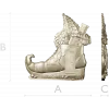 Elf Boot Cottage - detailed STL 3D model for CNC milling