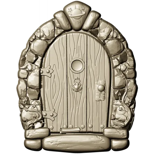 Starstone Cottage Door - STL 3D model for CNC carving