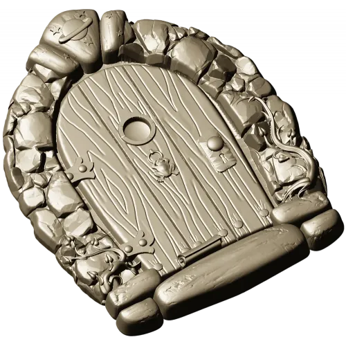 Starstone Cottage Door - STL 3D model for CNC carving
