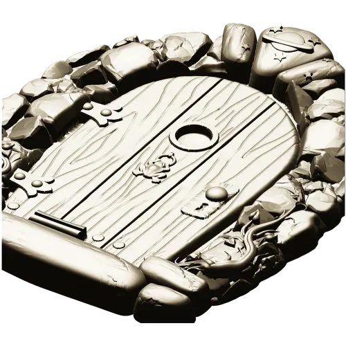 Starstone Cottage Door - STL 3D model for CNC carving