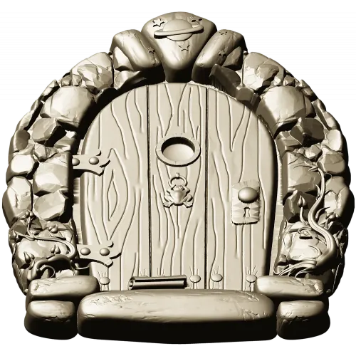 Starstone Cottage Door - STL 3D model for CNC carving