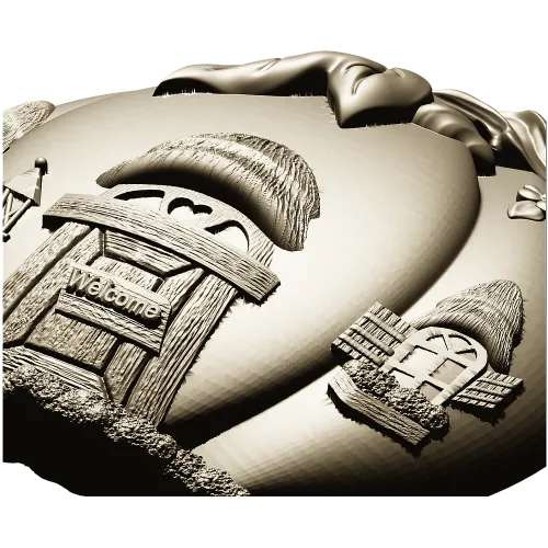 Домик в тыкве - 3D модель STL для ЧПУ