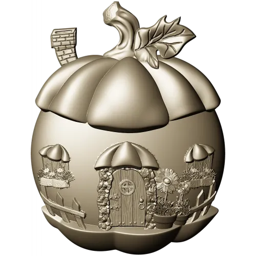 3D модель "Тыквенный домик" - STL для ЧПУ