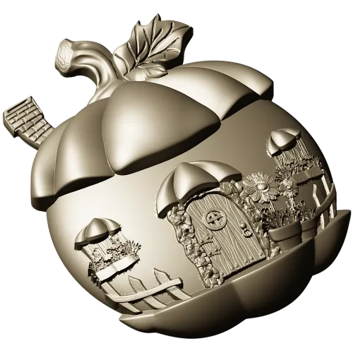 3D модель "Тыквенный домик" - STL для ЧПУ