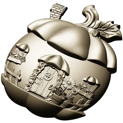 3D модель "Тыквенный домик" - STL для ЧПУ