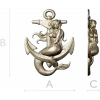 Русалка на якоре - 3D модель STL для ЧПУ фрезера