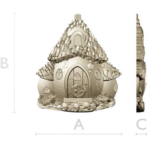 Сказочный лесной домик - STL модель для ЧПУ