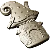 Fairy Mushroom Cottage STL Relief