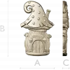 Fairy Mushroom Cottage STL Relief
