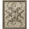 Sunflower Baroque Decorative Panel - STL model for CNC milling
