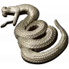 Coiled Viper - high-relief STL 3D model for CNC milling