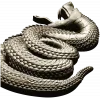 Coiled Viper - high-relief STL 3D model for CNC milling