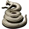 Coiled Viper - high-relief STL 3D model for CNC milling