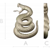 Coiled Viper - high-relief STL 3D model for CNC milling