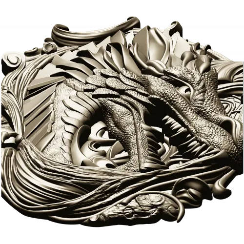 3D модель "Драконий Щит" - STL для ЧПУ